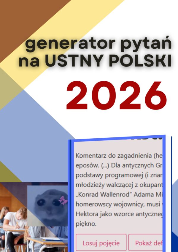 Generator pytań z definicjami, omówieniem i poradami strategicznymi język polski